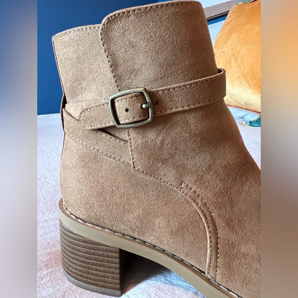 Suede ankle boots